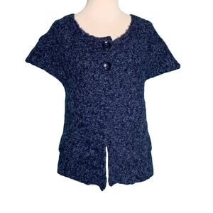 Berretti blue short sleeves cardigan shrug size M